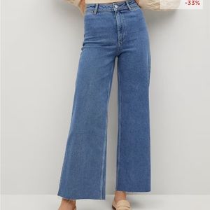 Mango High-waist wide leg jeans!